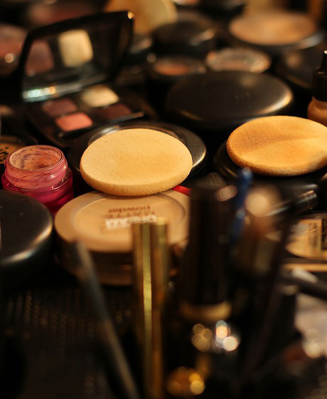dark pile of makeup