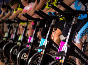 A spin class we offer at our gym